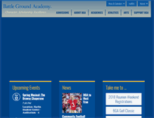 Tablet Screenshot of battlegroundacademy.org